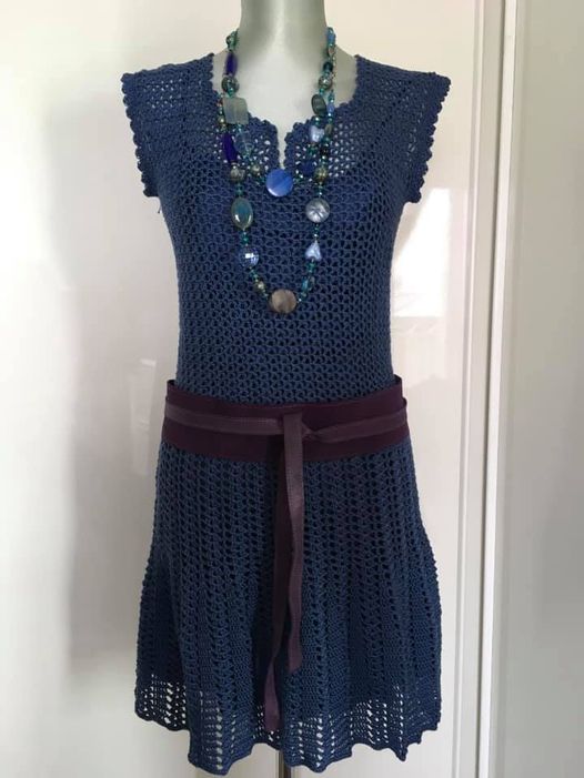 Vestitino estivo di cotone colore jeans